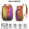 thumbnail image 3 of Minimalist Graffiti Art Insulated Cooler Bag - 20L Leakproof Backpack for Camping & Beach - Lightweight & Stylish with Multiple Pockets, 3 of 6