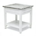 thumbnail image 6 of Sea Wind Florida Picket Fence Wood End Table with Drawer in White/Gray, 6 of 8