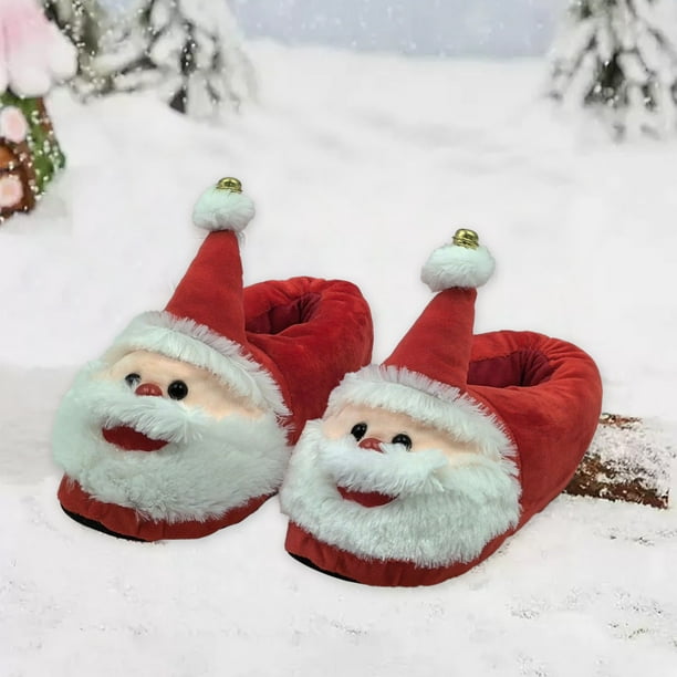 Pantuflas Navideñas para Hombre y Mujer, Lindas Pantuflas de Papá