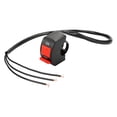 thumbnail image 3 of Interruptor de luz de motocicleta de alta visibilidad Botón intermitente de emergencia impermeable para Conexión de 3 cables, 3 of 9