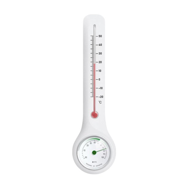 Termómetro higrómetro de fácil lectura, medidor de temperatura y humedad de precisión, para montaje en pared, para el hogar, el campo, el gabinete, el