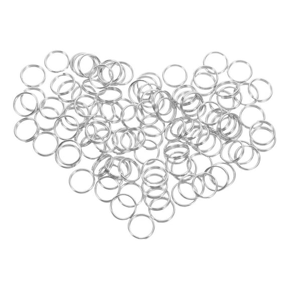 ORDDIART 100Pcs Keychain Findings Split Rings for Jewelry Making and Crafts Projects