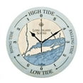 thumbnail image 2 of Rustic Beach Ocean Tide Time Decorative Wall Clocks Round Large Coastal Nautical Tide Wall Watch Bedroom Home Decor 12 14 inch（12 Inch）, 2 of 6