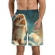 thumbnail image 1 of Balery Starry Sky Cloud Cute Rabbit Traje de Baño Estilo Hawaiano para Hombre, Shorts de Secado Rápido con Bolsillos-3X-Large, 1 of 6