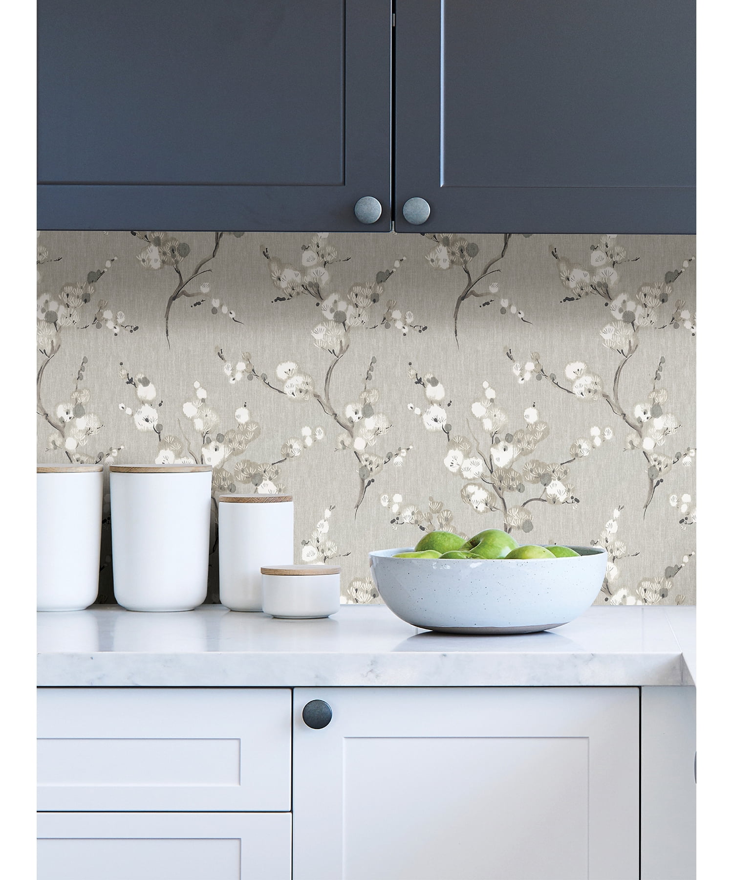 Nuwallpaper Grey Mirei Peel & Stick Wallpaper