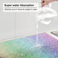 thumbnail image 6 of Bingfone Beautiful Glitter ,18" X 24"Dish Drying Mat For Kitchen Counter,Ultra Absorbent Microfiber, 6 of 9