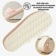 thumbnail image 3 of BERANMEY Women’s Corduroy Memory Foam Slippers Open Toe Slip-On Slippers for Womens with Cushioned Thick Sole Crossband Soft House Slippers & Bedroom Shoes (Gift-Ready), 3 of 7