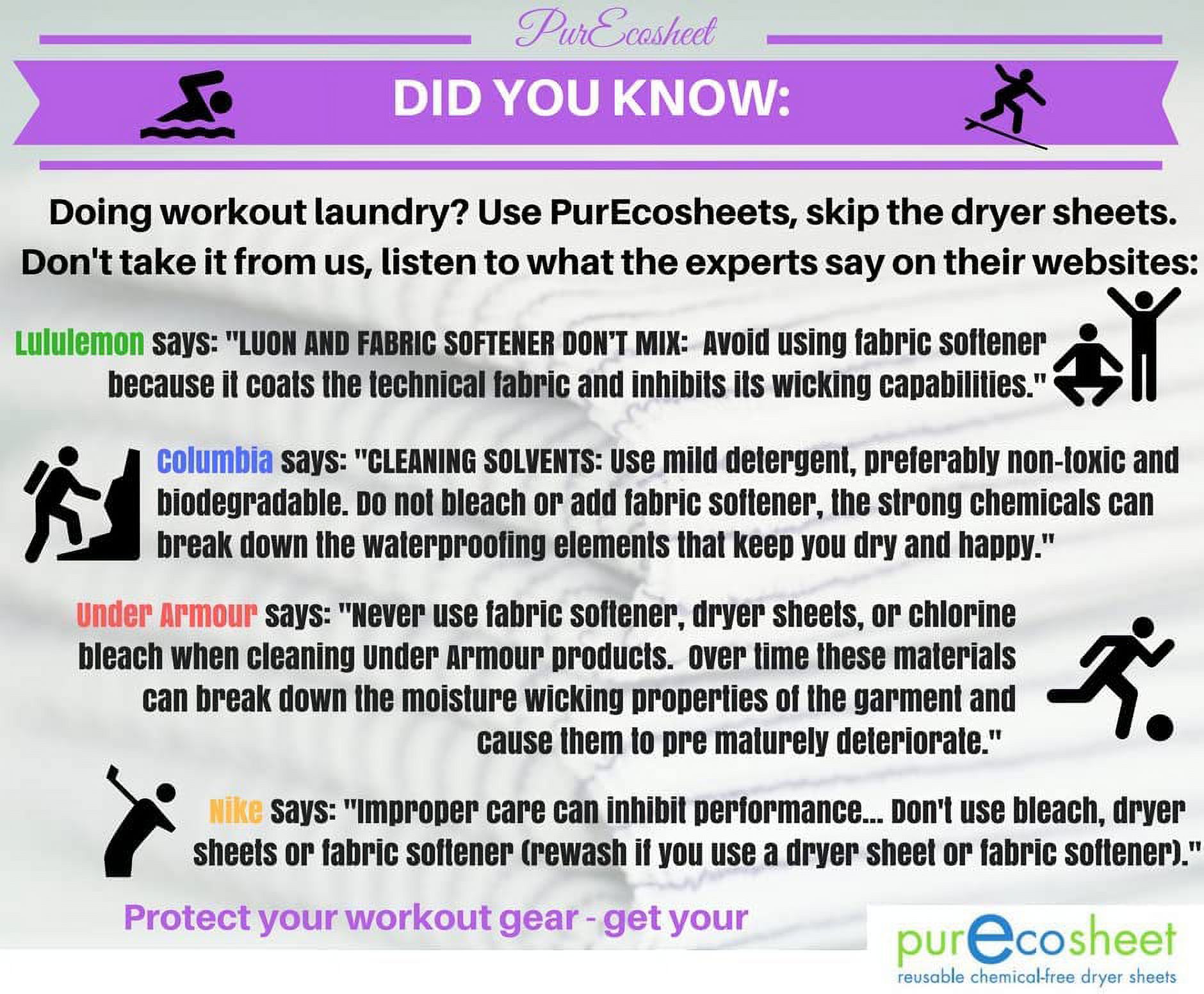 Purecosheet - Reusable Dryer Sheets | Cost effective (500+ loads), Chemical Free & Vegan Dryer Sheet | Safe For Infants & Allergy/Eczema Sufferers | Hypoallergenic | 2 Count