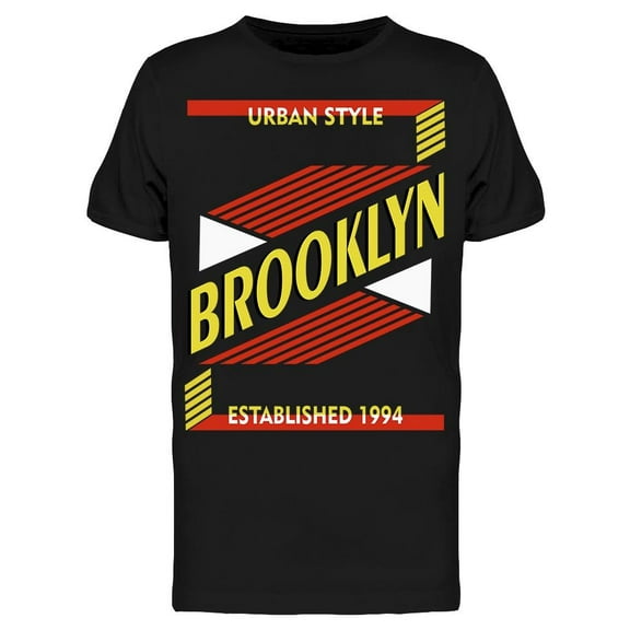 Urban Style Established Brooklyn T-Shirt Men -Image by Shutterstock, Male XX-Large
