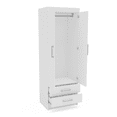 thumbnail image 3 of Ropero de Madera Modelo Alce Color Blanco Mobi Muebles, 3 of 5