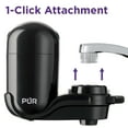 PUR Faucet Mount Water Filtration System, Vertical, Black, FM2000B