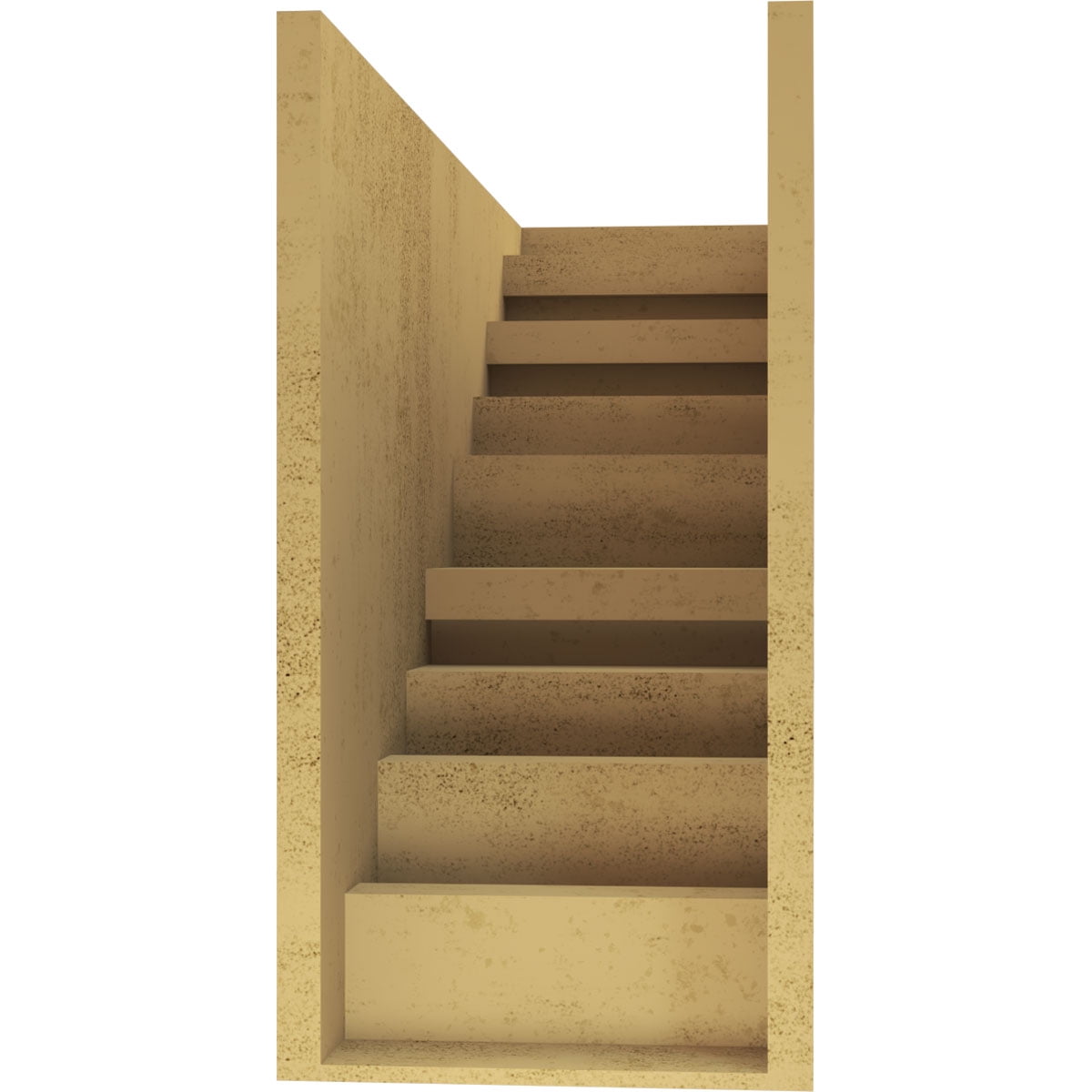 12"W x 36"D x 24"H Classic Landon Rough Cedar Woodgrain TimberThane Corbel, Primed Tan