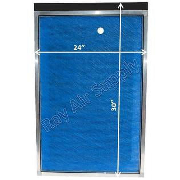 RAYAIR SUPPLY 24x30 Replacement Filter Pads Compatible with AlpinePure ET Air Cleaner 24x30 Refills (3 Pack) BLUE
