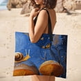 thumbnail image 5 of Mushroom Butterfly Flower Picnic Blanket Waterproof Outdoor Beach Blanket Hand-held Pad Suitable for Travel, Camping, Beach, Family Gatherings, 5 of 8