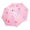thumbnail image 5 of amagogo Folding Umbrella Compact Manual Open Lightweight Windproof Portable Umbrella Peach, 5 of 9
