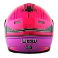 thumbnail image 5 of WOW Motorcycle Full Face Helmet Street Bike BMX MX Youth Kids HKY-B15 Spider Pink, 5 of 7