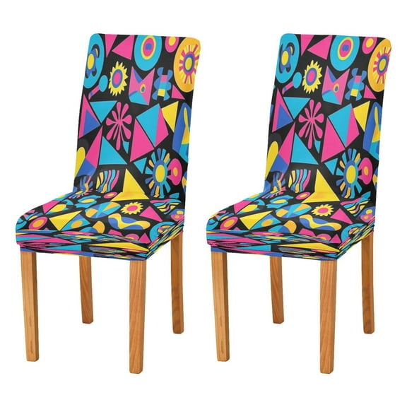 BZSMCE Chairs Slipcovers Dining Chair Covers Texture Mapping Creative Pattern