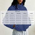 thumbnail image 3 of LUVDA Polka Dot Jacket for Women Long Sleeve Stand Collar Zip Up Casual for Winter, 3 of 8