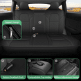 thumbnail image 6 of AOMSAZTO Seat Covers Leather Fit for Tesla Model 3 2017-2023 Full Seat Car Seat Covers Faux Leather Seat Cover Waterproof Seat Cushion Protector (Black), 6 of 7