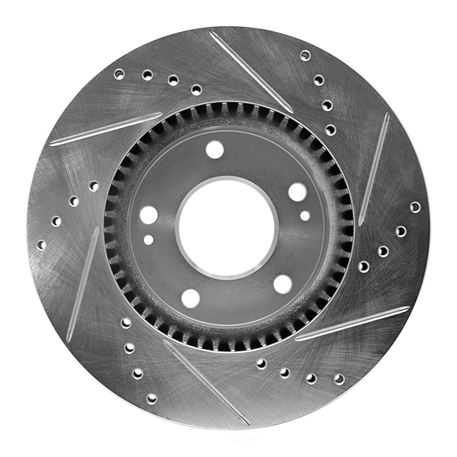 Dynamic Friction Company 631-03016L DFC Brake Rotor - Drilled And Slotted - Silver