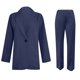 thumbnail image 3 of Puntoco Mujeres Sólido Manga Larga Tops Cárdigan Abrigo Bolsillos Traje De Pantalones Largos Puntoco Puntoco-345, 3 of 4