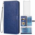 thumbnail image 1 of Mobile Phone Cover for Samsung J7-Pro, Cover Premium Pu Leather Tpu Flip Cover Magnetic Closure Card Compartment Stand Function Wallet with Lanyard Protective Cover, 1 of 7