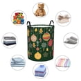 thumbnail image 6 of Haiem Christmas Leather Dirty Clothes Laundry Basket,Sturdy & Waterproof,Collapsible Round Design For Efficient Space Management,Multi-Purpose Storage Basket, 6 of 8