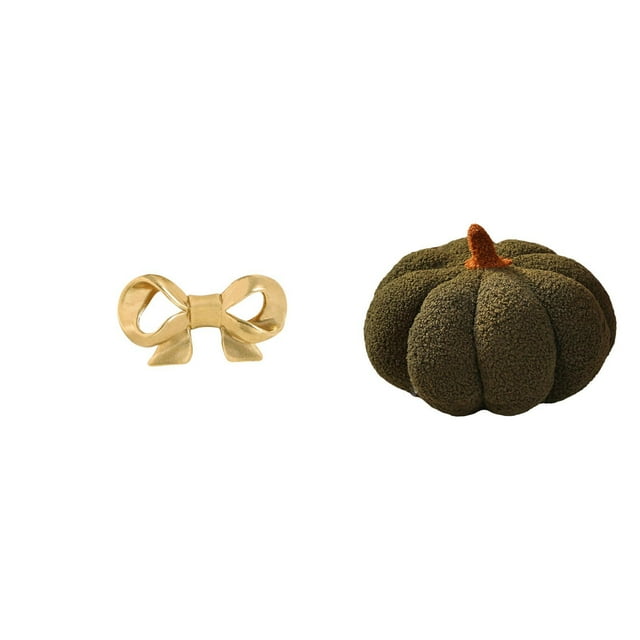 Asa de mueble,Tirador de latón con forma de lazo para muebles o armario,Tirador de puerta de armario con forma de arco,tirador de cajón de cocina,Almohadas de calabaza de Halloween,Cojines de