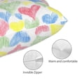thumbnail image 3 of Fotbe Hand Drawn Colored Hearts Funda de Almohada Decorativa Estilo Occidental, Lujo en Algodón, Fundas para Almohadas King, Cojín Estampado para Decoración del Hogar-16"x24", 3 of 6