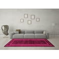 thumbnail image 3 of Ahgly Company Indoor Rectangle Abstract Pink Modern Area Rugs, 5' x 8', 3 of 4