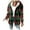 Red-C, variant on Womens Jacket Plaid Red Printe Long Sleeved Hooded Casual Coat Outwear 3XL