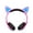 Pink/Blue, variant on Soundworx Kids 3.5mm Headphone Earphone on Ear Wired LED Cat Ears Stereo Headsets for kids Girl