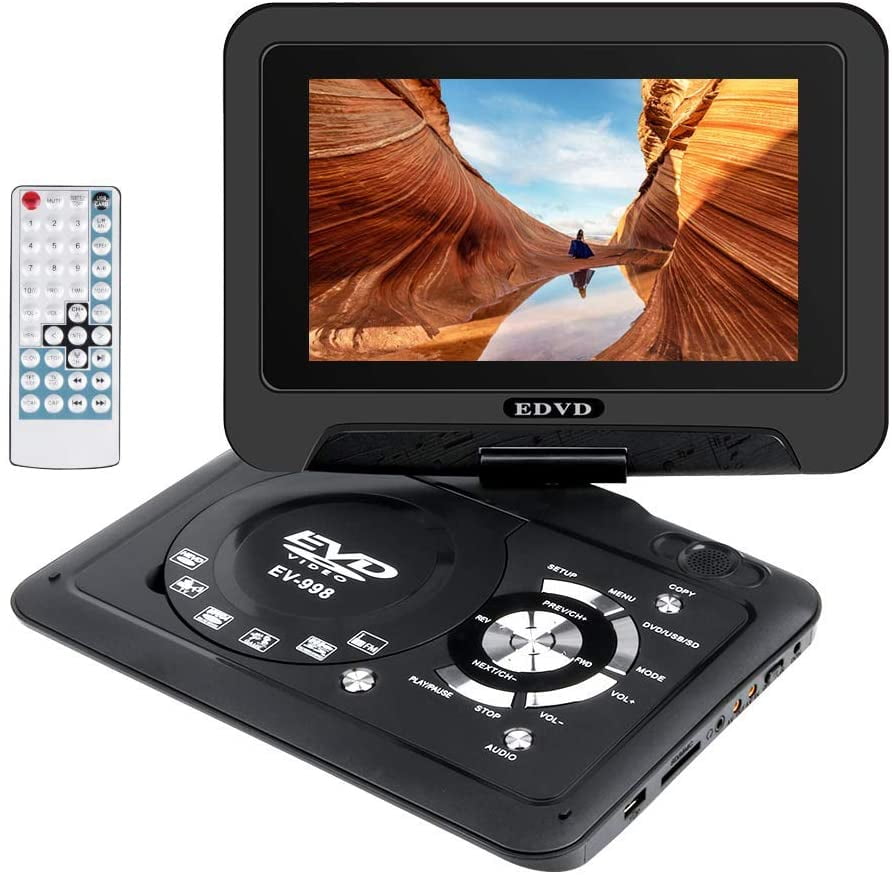 HDMI Portable DVD Player Free All Region Support ， SD Card USB Hard Disk Drive DVD Input with 9