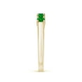 thumbnail image 6 of Angara Natural 0.45 Ct. Emerald Non Eternity Wedding Band in 14K Yellow Gold for Women (Ring Size: 3), 6 of 13