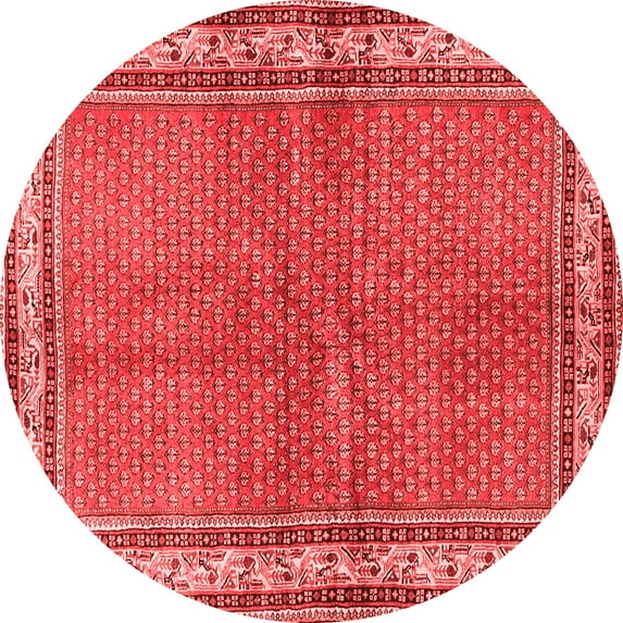 Ahgly Company Indoor Round Persian Red Traditional Area Rugs, 6' Round