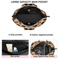 thumbnail image 3 of Brown and Black Of Leopard Print Travel Tote Bags for Women Carry On,Large Weekender Bags for Women Travel,Multi Functional Duffle Bag for Work,Shopping,Sports, 3 of 5