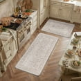 thumbnail image 2 of BERTHMEER Kitchen Rugs for Floor 2 Piece, 17.3"x30"+17.3"x47" Anti Fatigue Waterproof Light Brown Kitchen Mats, Non Slip Comfort Standing Mat Rug for Home, Sink, Laundry, Light Brown, 2 of 7