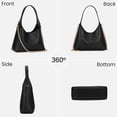 thumbnail image 3 of Bolso Hobo JQWSVE de piel sintética de cerezo para mujer, tamaño pequeño, 3 of 6