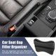 thumbnail image 2 of Relleno de espacio para asiento de coche, organizador de asiento de coche multifunción, consola, caja de almacenamiento de bolsillo lateral, línea blanca y negra, 2 of 7