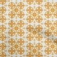 thumbnail image 1 of oneOone Cotton Jersey Mustard Yellow Fabric Geometric Sewing Material Print Fabric By The Yard 58 Inch Wide, 1 of 4
