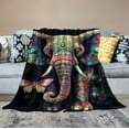 thumbnail image 2 of ARISTURING  Elephant Blanket Adult Elephant Blankets for Women Elephant Gifts for Girls Baby Elephant Throw Blankets Soft Cozy Flannel Elephant Couch Blankets for Sofa Couch Bed, 2 of 6