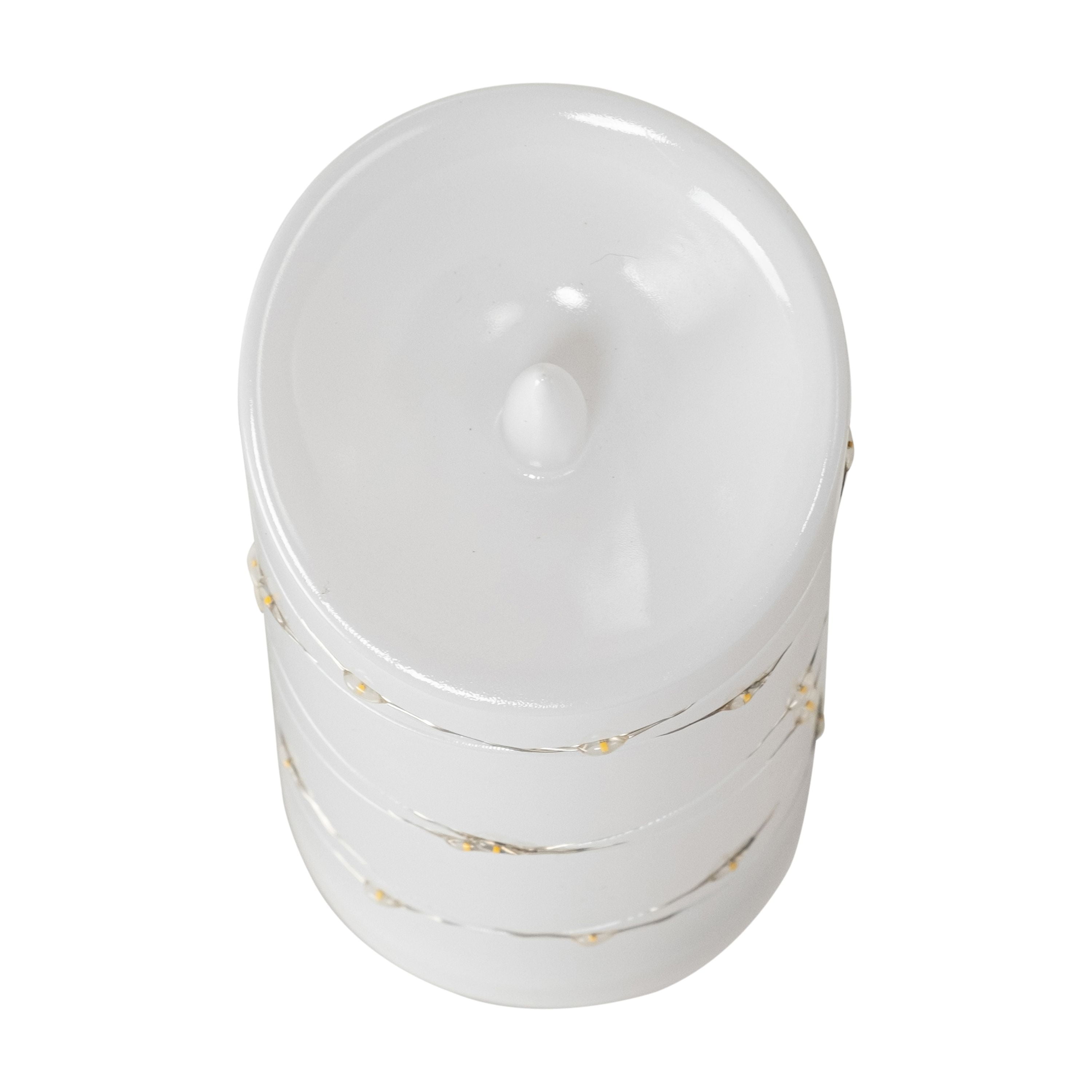 Better Homes & Gardens 2PK Flameless LED Pillar White Candles, 3"Dia. x 6"H, 0.34 lb Weight each