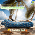 thumbnail image 2 of Outdoor Portable Air Beds, Inflatable Bed, Camping Essential, Waterproof, High Load-Bearing, Dark Blue Pattern, 2 of 12