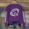 thumbnail image 2 of Chuancc Fall Outfits For Women 2025 Women'S Sweatshirts Thin Sweatshirt Winter Clothing For Women Super Soft Sweatshirts For Women Round Neck Loose Casual Sweatshirts Purple XL, 2 of 4