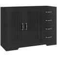 thumbnail image 1 of HOMCOM Buffet Armoire de Rangement avec Armoire à 2 Portes et 4 Tiroirs, 1 of 10