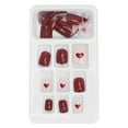 thumbnail image 1 of 24 UNADAS POSTIZAS, COBERTURA Tema, Puntas de Umas Postizas, Umas Postizas de Ataúd, Umas Postizas Con Purpurina Brillante, Umas Postizas Artificiales de Cubierta Tema, 1 of 7