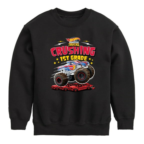 Hot Wheels - Crushing 1st Grade - Youth Crewneck Fleece Sweatshirt