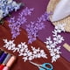 thumbnail image 4 of 4 parches bordados de 2 estilos, apliques florales bordados, parches de hojas para ropa (DIY), 4 of 9