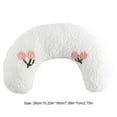 thumbnail image 5 of 2 Uds. Almohada Bonita para Gatos Esponjosa Reposacabezas Pequeños en Forma U () Blanco, 5 of 5