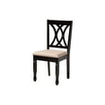 thumbnail image 3 of Baxton Studio Maya Modern Beige Fabric and Espresso Brown Finished Wood 5-Piece Dining Set, 3 of 7